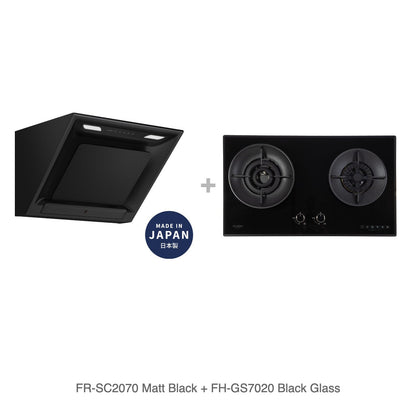 FR-SC2070 Matt Black + FH-GS7020 Black Glass