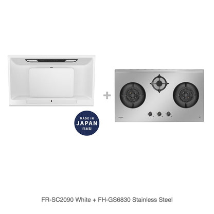 FR-SC2090 White + FH-GS6830 Stainless Steel