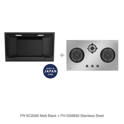 FR-SC2090 Matt Black + FH-GS6830 Stainless Steel