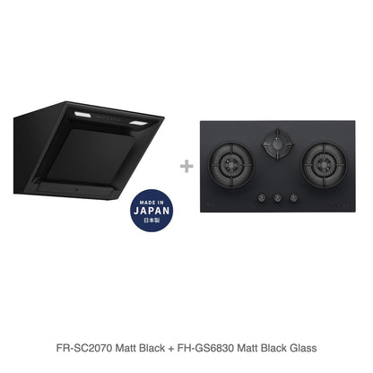 FR-SC2070 Matt Black + FH-GS6830 Matt Black Glass
