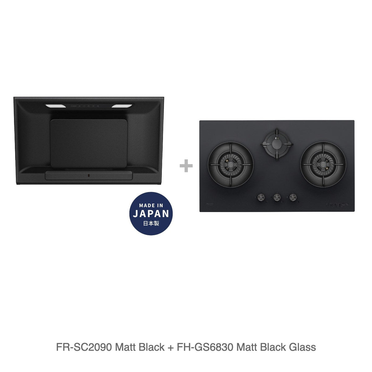 FR-SC2090 Matt Black + FH-GS6830 Matt Black Glass