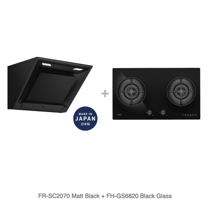 FR-SC2070 Matt Black + FH-GS6820 Black Glass