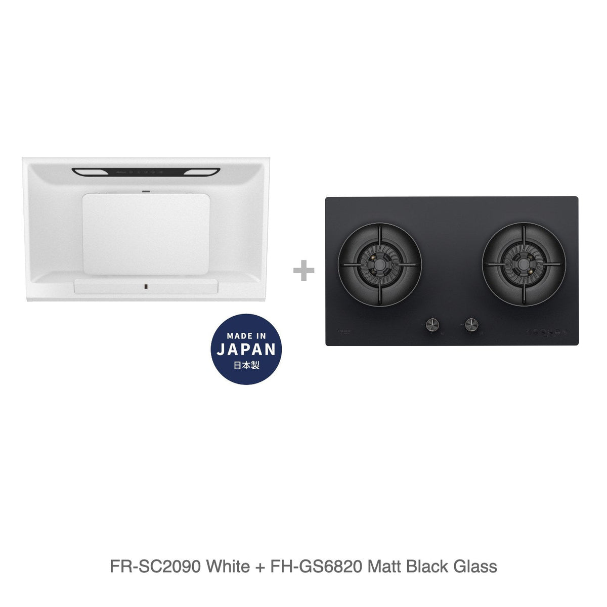 FR-SC2090 White + FH-GS6820 Matt Black Glass