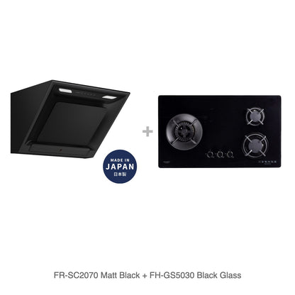 FR-SC2070 Matt Black + FH-GS5030 Black Glass