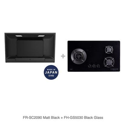 FR-SC2090 Matt Black + FH-GS5030 Black Glass