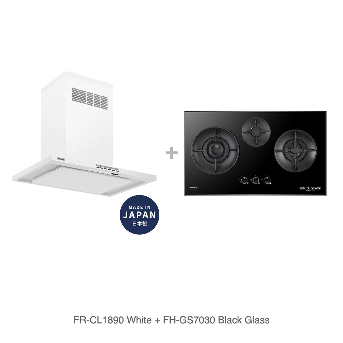 FR-CL1890 White + FH-GS7030 Black Glass