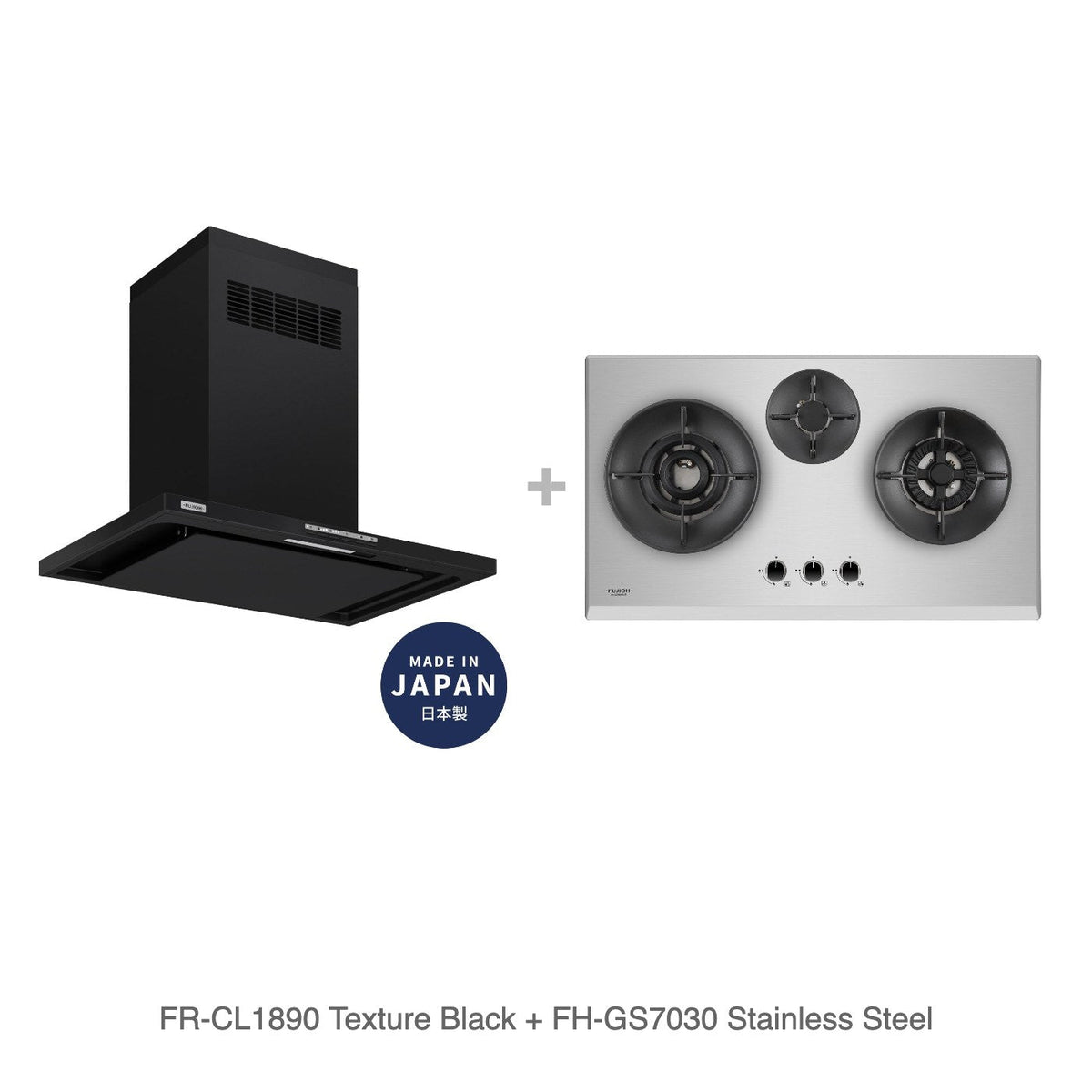 FR-CL1890 Texture Black + FH-GS7030 Stainless Steel