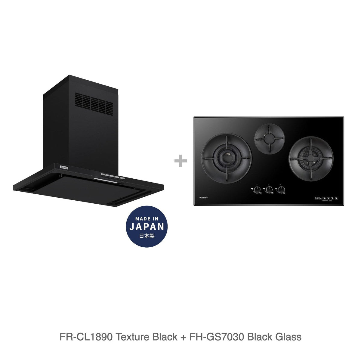 FR-CL1890 Texture Black + FH-GS7030 Black Glass