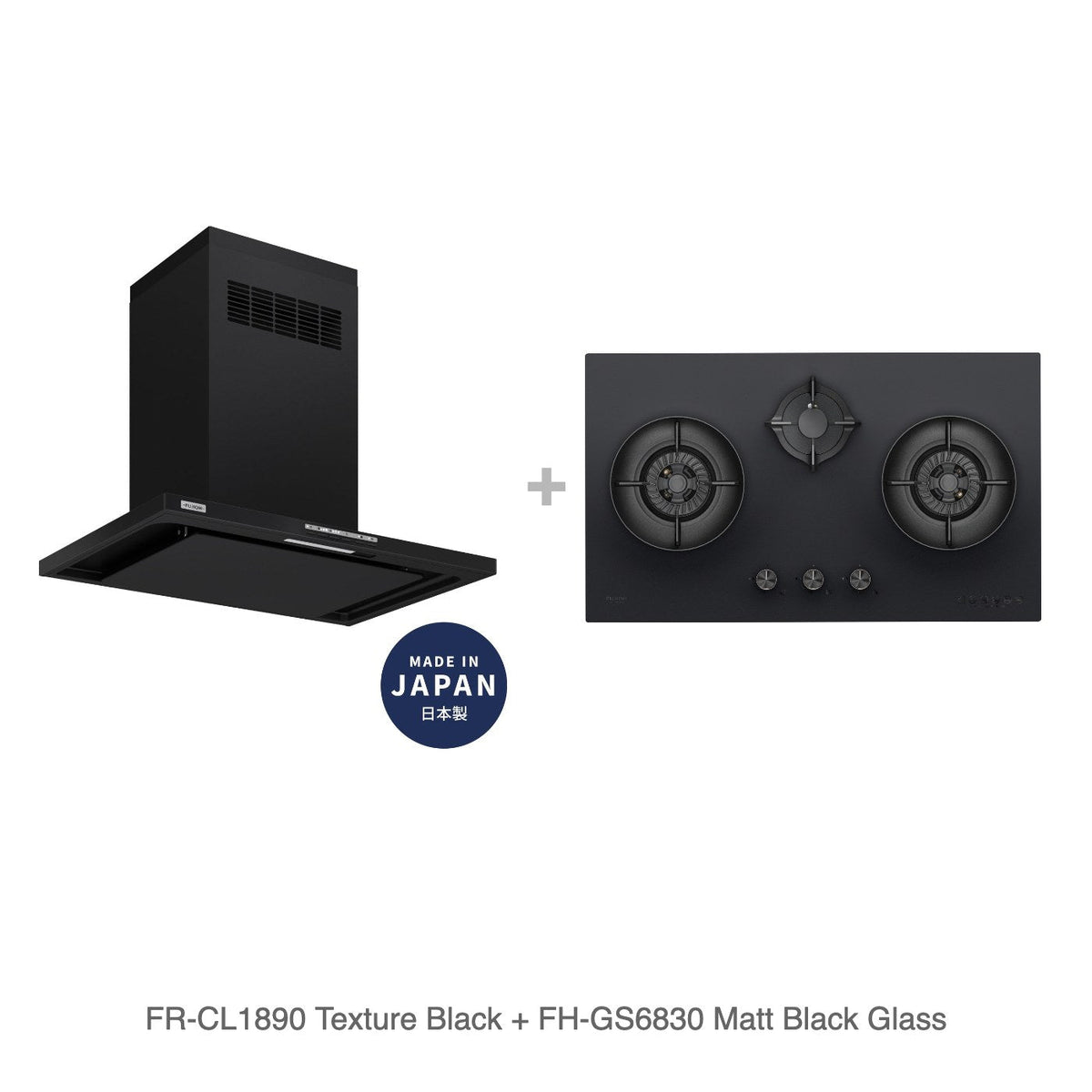 FR-CL1890 Texture Black + FH-GS6830 Matt Black Glass