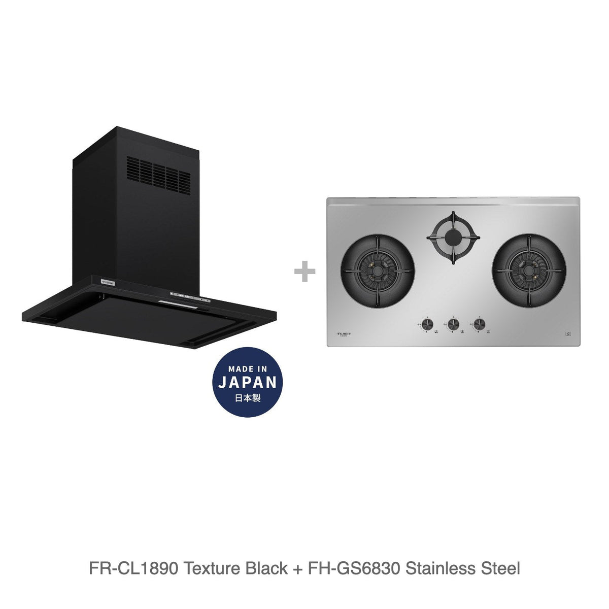 FR-CL1890 Texture Black + FH-GS6830 Stainless Steel