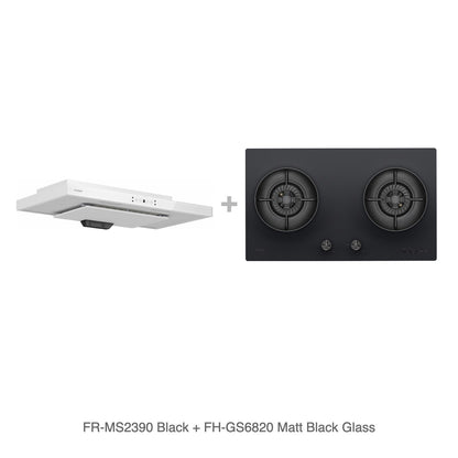 FR-MS2390 Black + FH-GS6820 Matt Black Glass