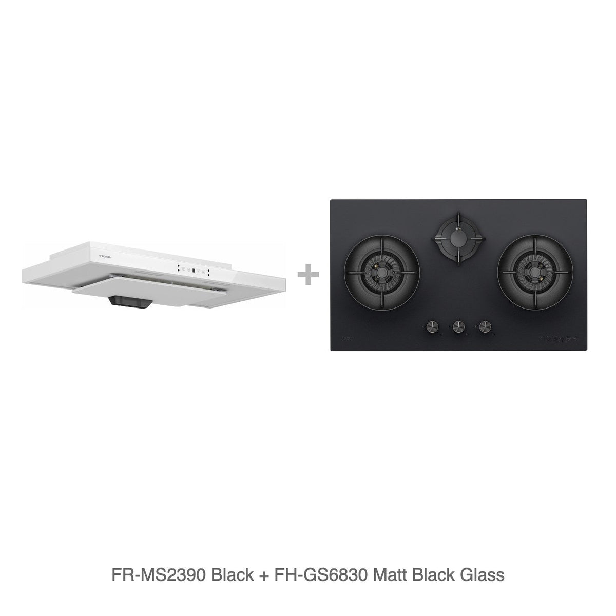 FR-MS2390 Black + FH-GS6830 Matt Black Glass
