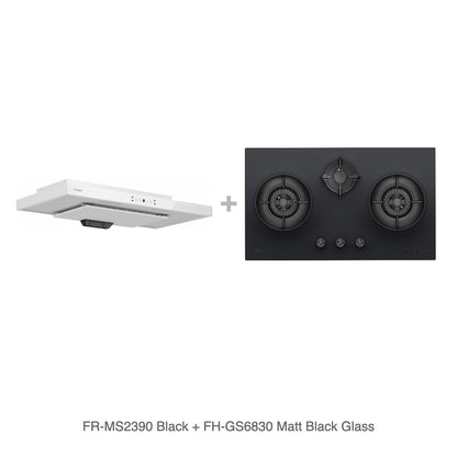 FR-MS2390 Black + FH-GS6830 Matt Black Glass