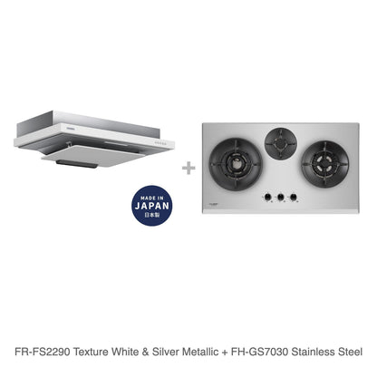 FR-FS2290 Texture White & Silver Metallic + FH-GS7030 Stainless Steel