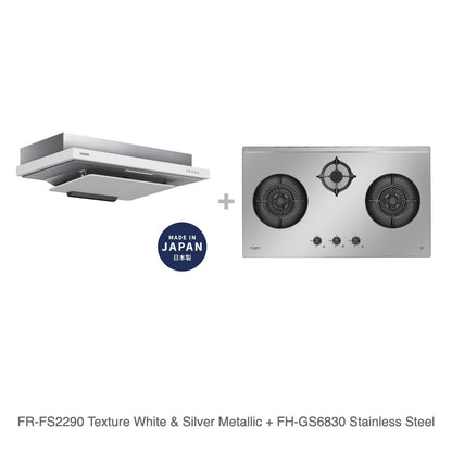 FR-FS2290 Texture White & Silver Metallic + FH-GS6830 Stainless Steel