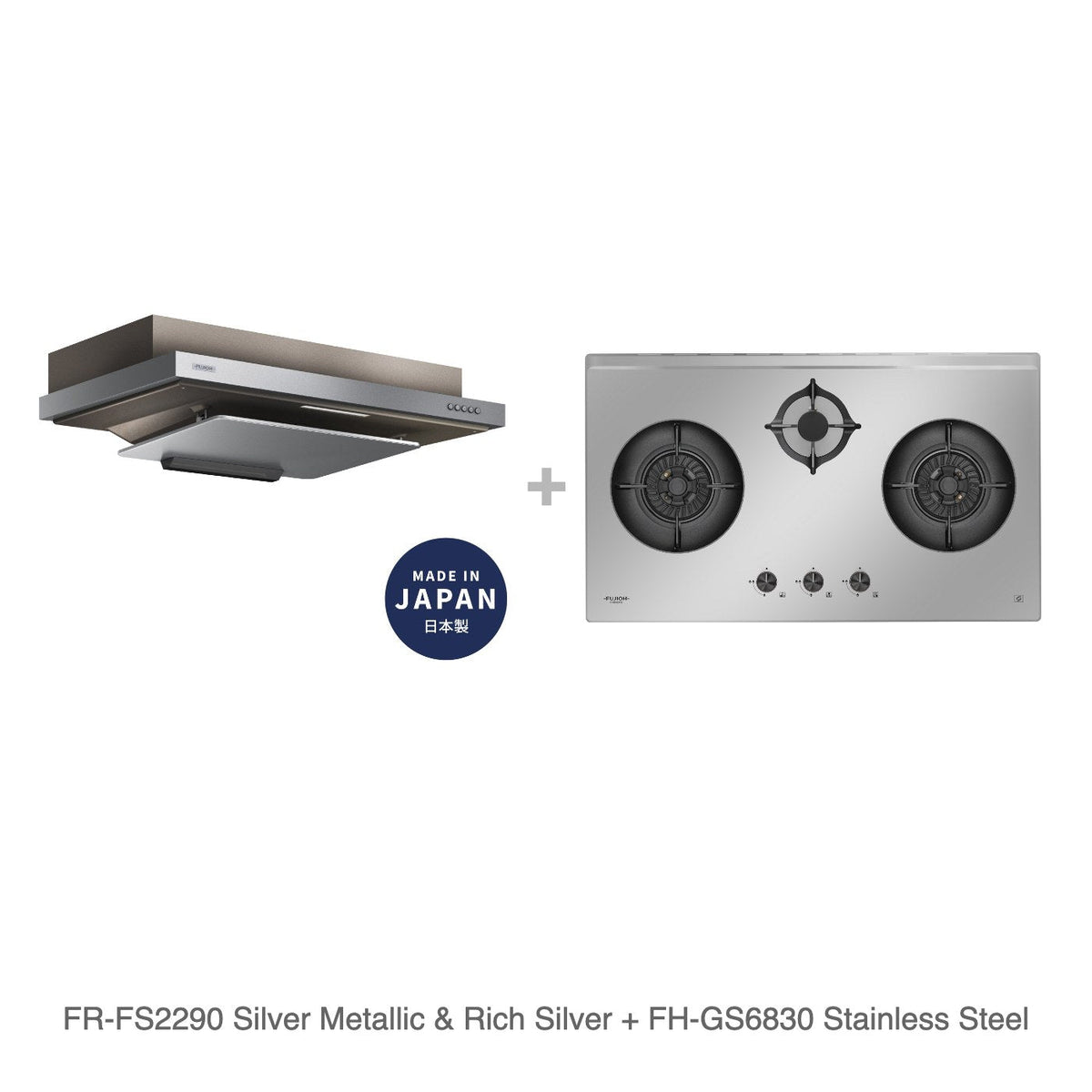 FR-FS2290 Silver Metallic & Rich Silver + FH-GS6830 Stainless Steel