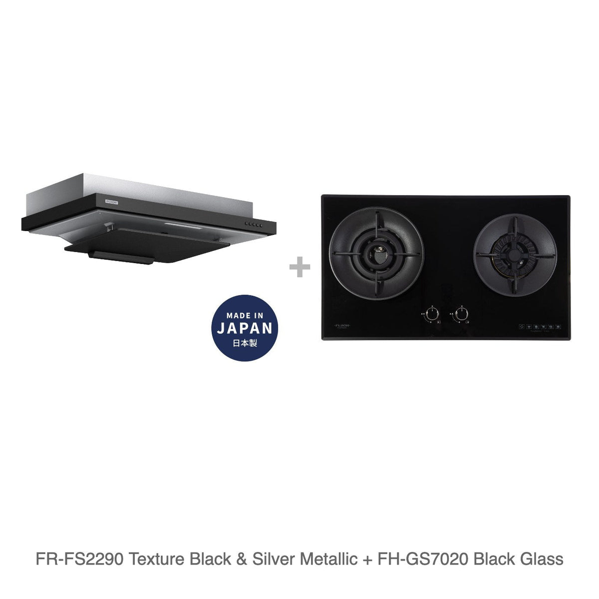 FR-FS2290 Texture Black & Silver Metallic + FH-GS7020 Black Glass