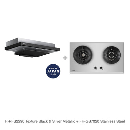 FR-FS2290 Texture Black & Silver Metallic + FH-GS7020 Stainless Steel
