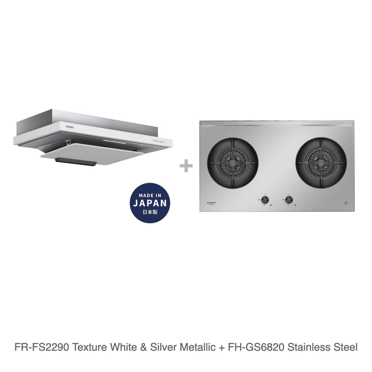 FR-FS2290 Texture White & Silver Metallic + FH-GS6820 Stainless Steel