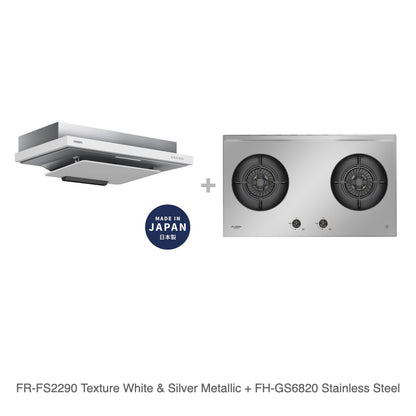 FR-FS2290 Texture White & Silver Metallic + FH-GS6820 Stainless Steel