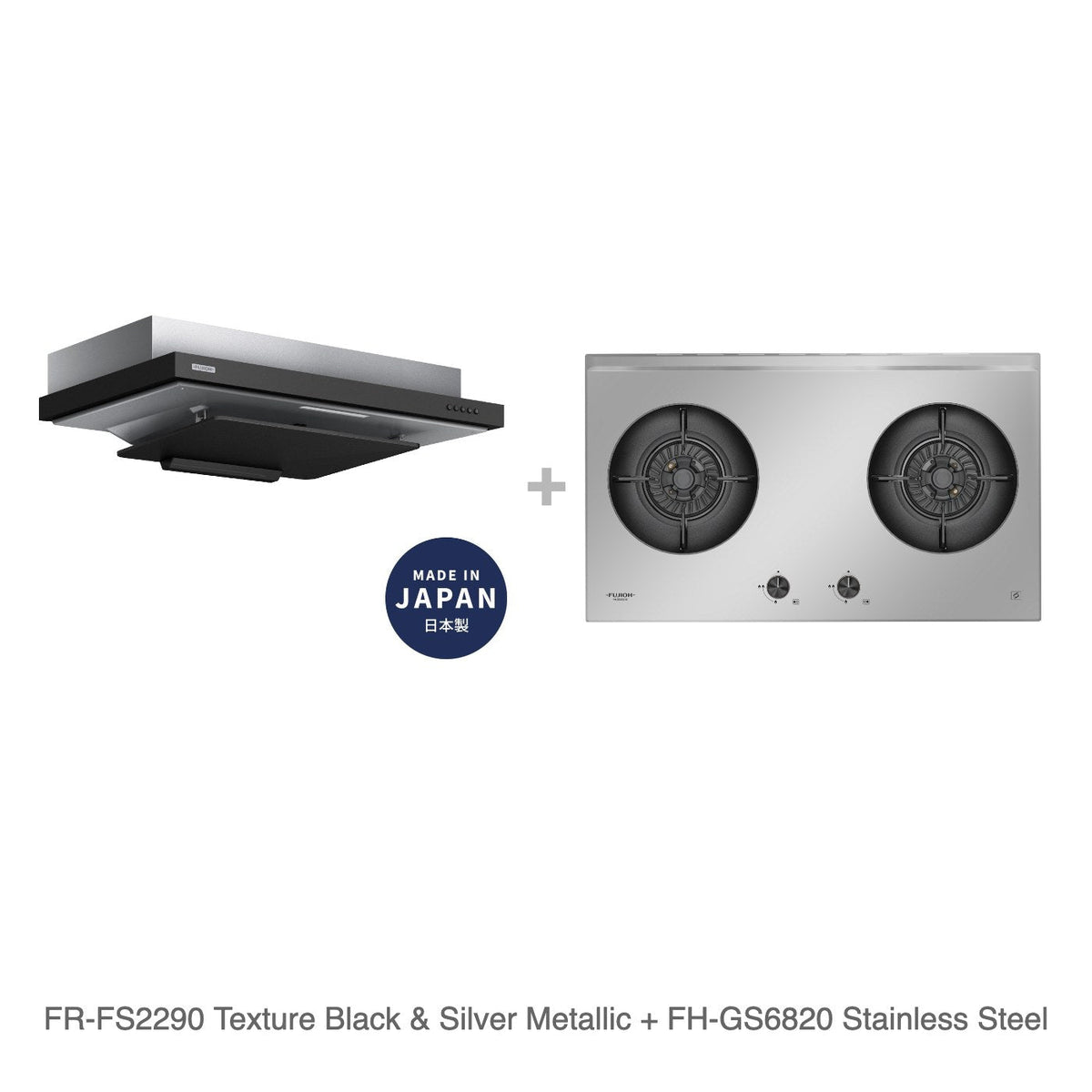 FR-FS2290 Texture Black & Silver Metallic + FH-GS6820 Stainless Steel