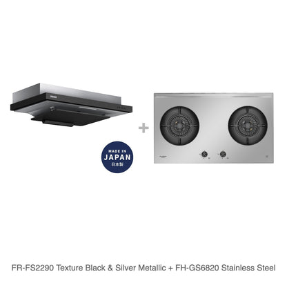 FR-FS2290 Texture Black & Silver Metallic + FH-GS6820 Stainless Steel