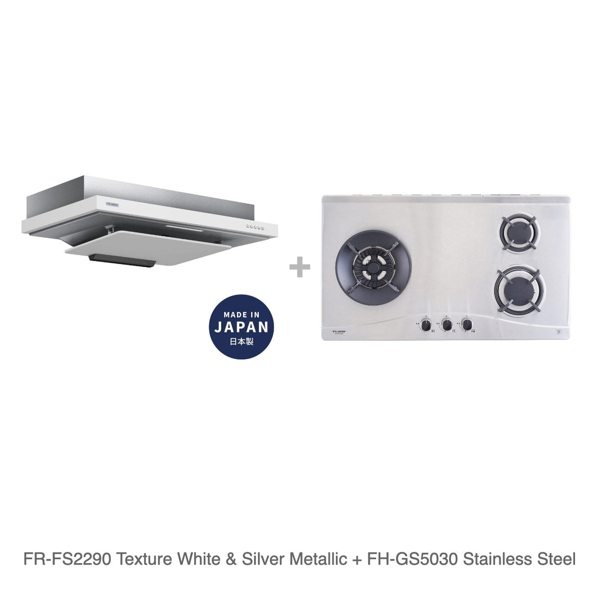 FR-FS2290 Texture White & Silver Metallic + FH-GS5030 Stainless Steel