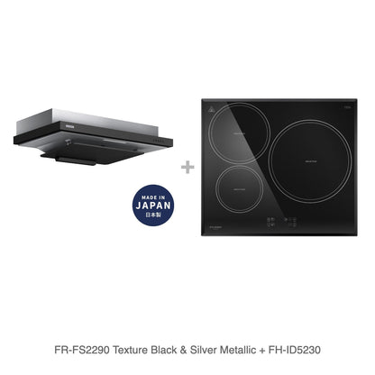 FR-FS2290 Texture Black & Silver Metallic + FH-ID5230