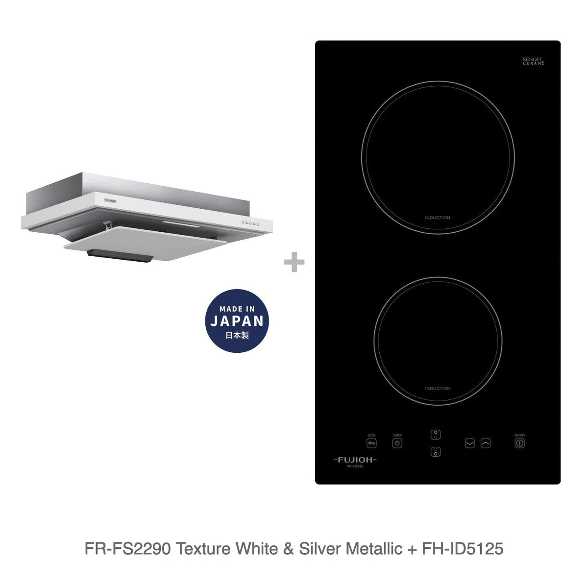 FR-FS2290 Texture White & Silver Metallic + FH-ID5125