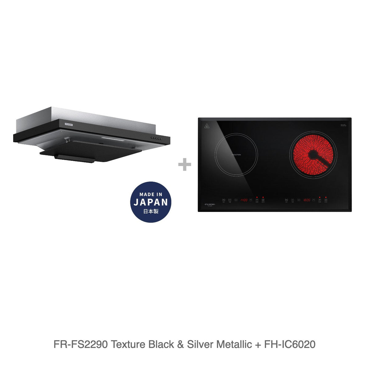 FR-FS2290 Texture Black & Silver Metallic + FH-IC6020