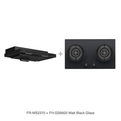 FR-MS2370 + FH-GS6820 Matt Black Glass