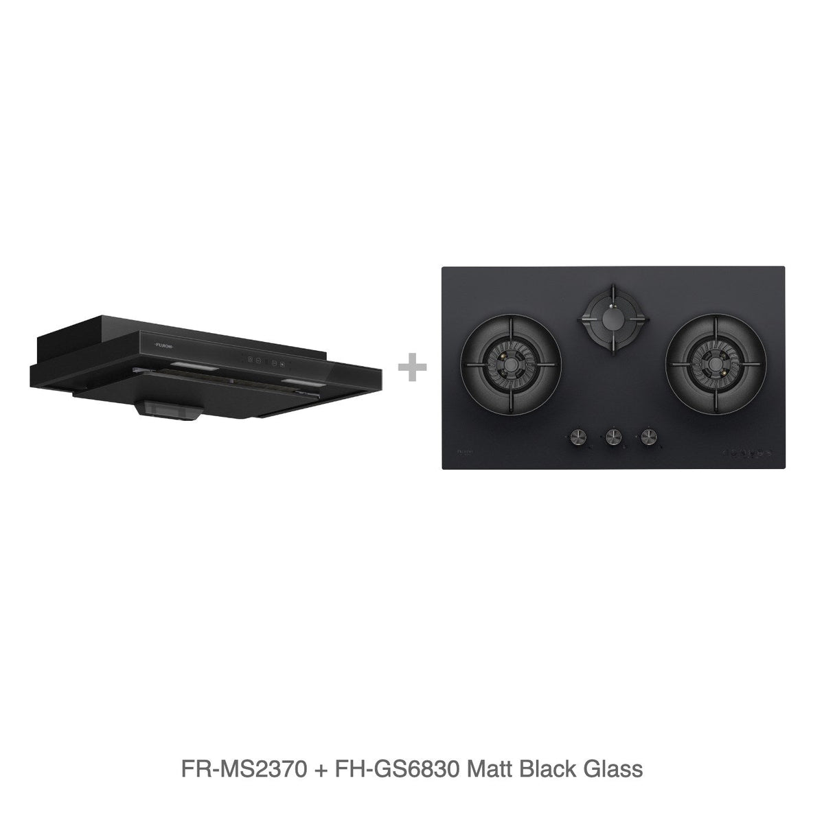 FR-MS2370 + FH-GS6830 Matt Black Glass