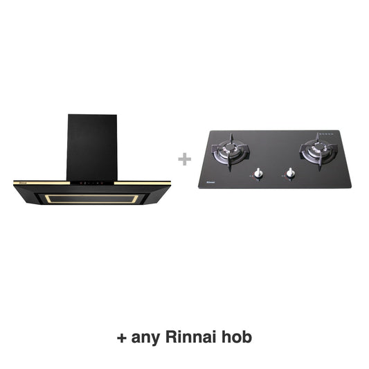Rinnai RH-C1059-PBR hood with any Rinnai hob