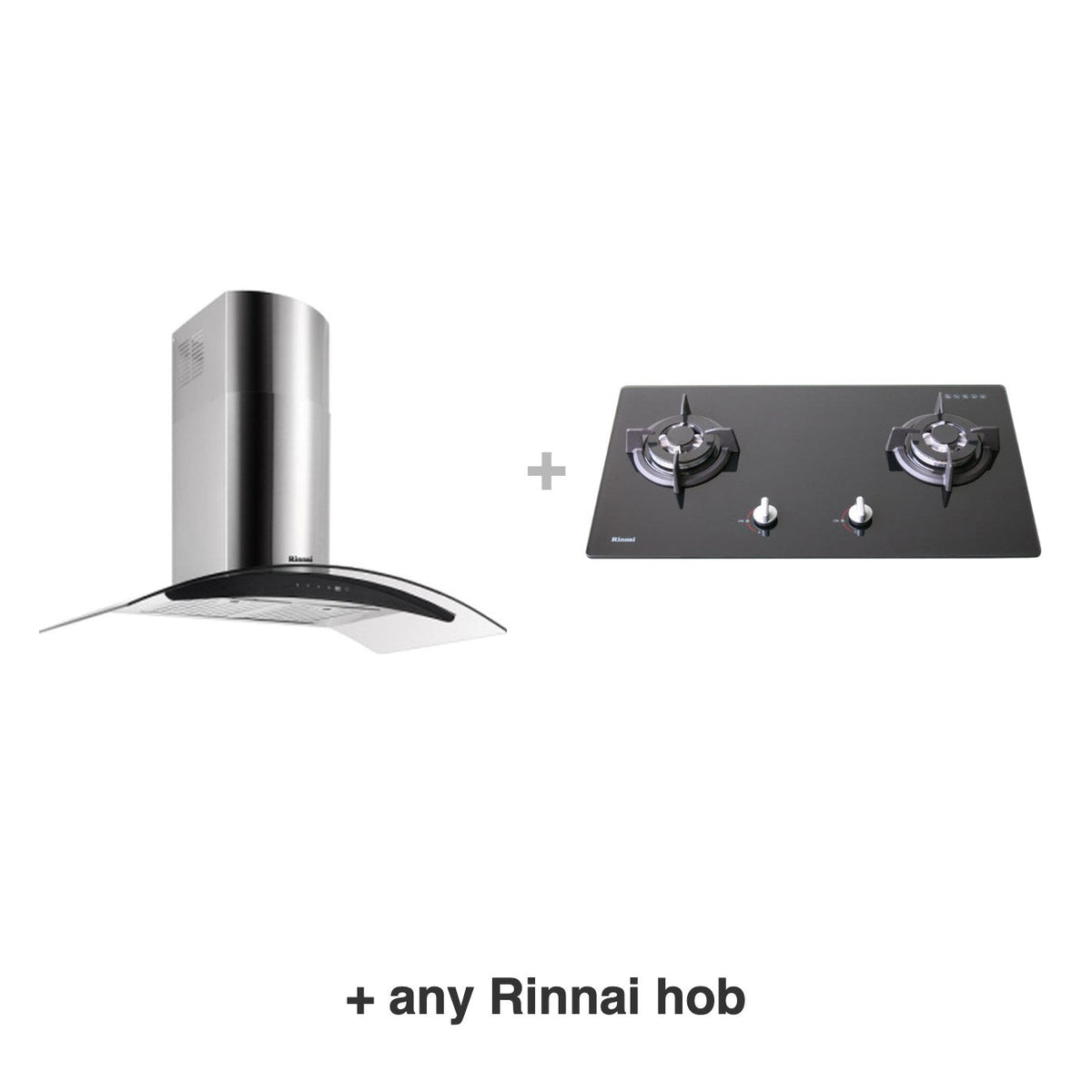Rinnai RH-C209-GCR hood with any Rinnai hob