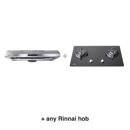 Rinnai RH-S259-SSR-T hood with any Rinnai hob