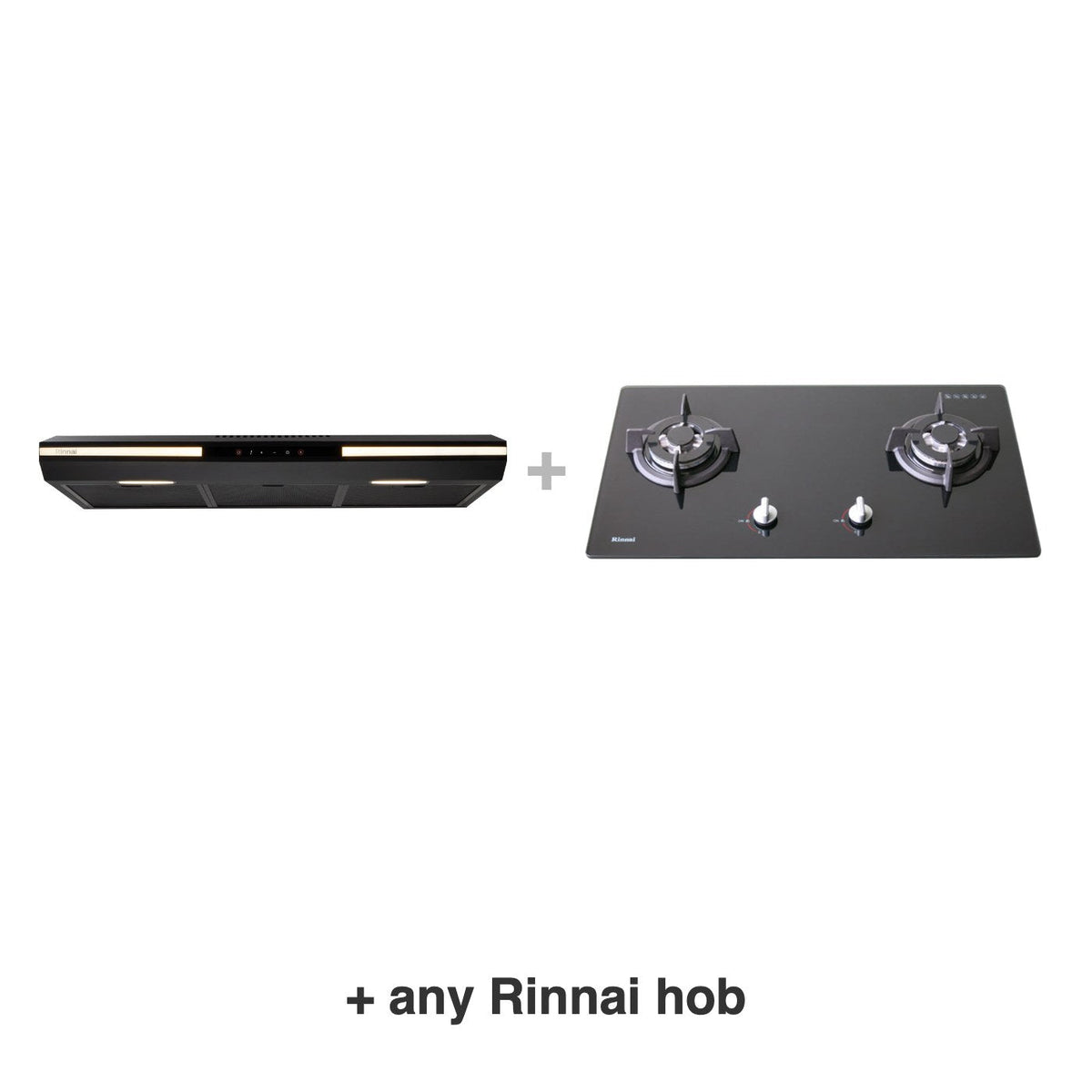 Rinnai RH-S3059-PBW hood with any Rinnai hob