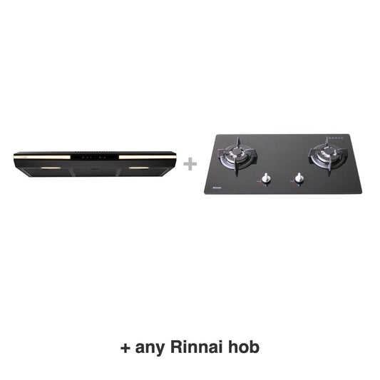 Rinnai RH-S3059-PBW hood with any Rinnai hob