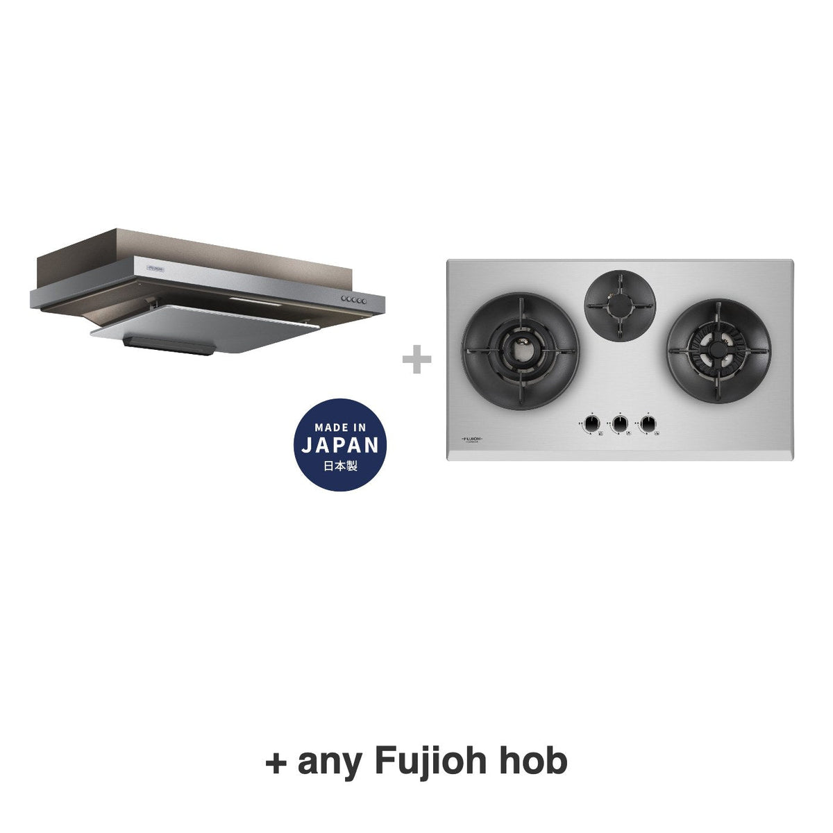 Fujioh FR-FS2290 dual-tone hood with any Fujioh hob