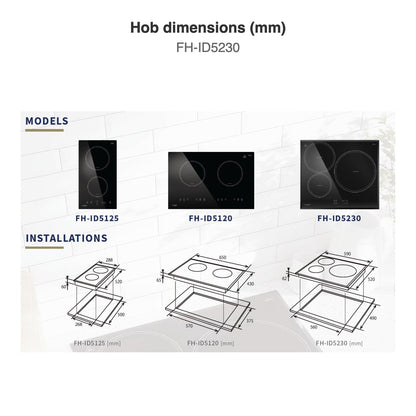Hob dimensions: FH-ID5230