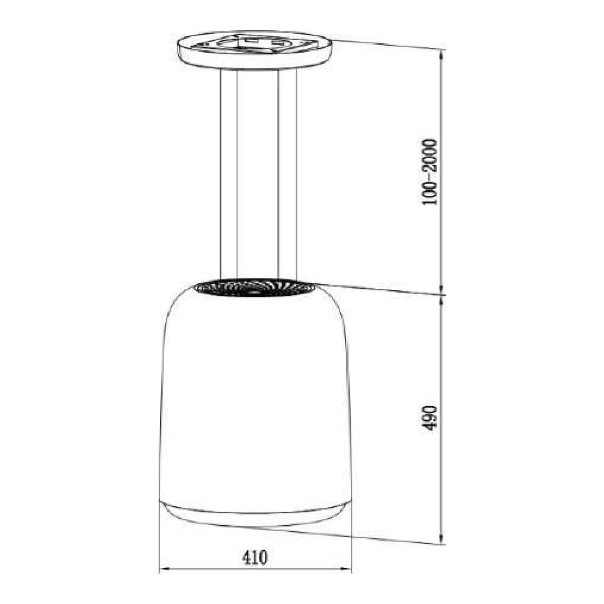Rinnai RH-D3154 dimension drawing