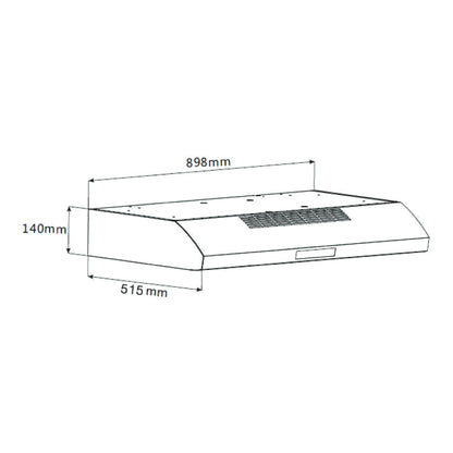 Rinnai RH-S259-SSR-T dimension drawing