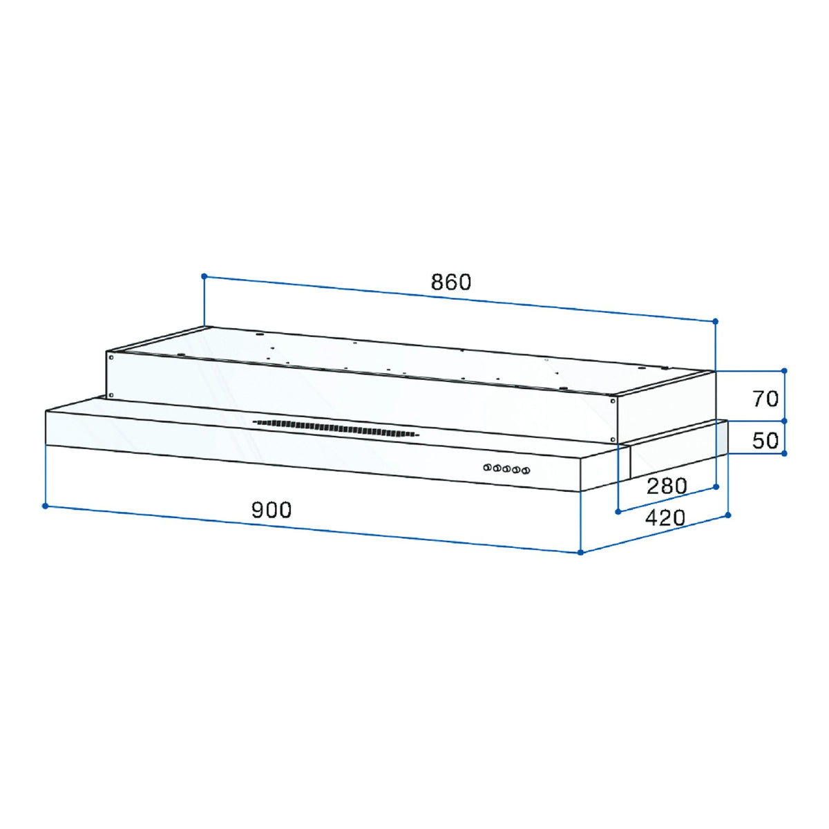 Rinnai RH-S309-GBR-T dimension drawing