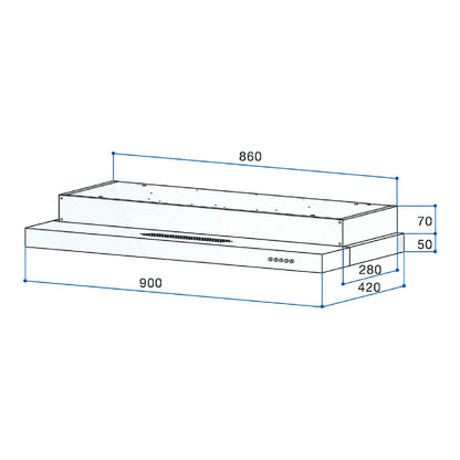 Rinnai RH-S309-GBR-T dimension drawing