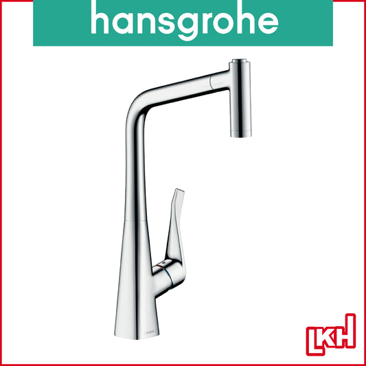 hansgrohe 14780000 kitchen sink mixer with pull out spray