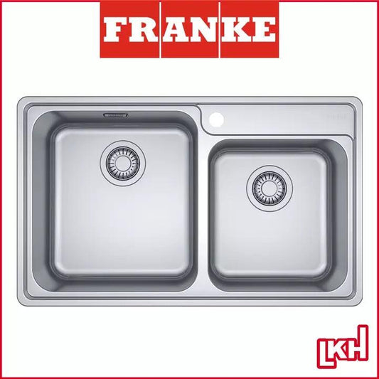 franke BCX 620-38/32 stainless steel double bowl kitchen sink