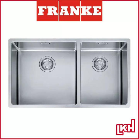 franke stianless steel double bowl sink 