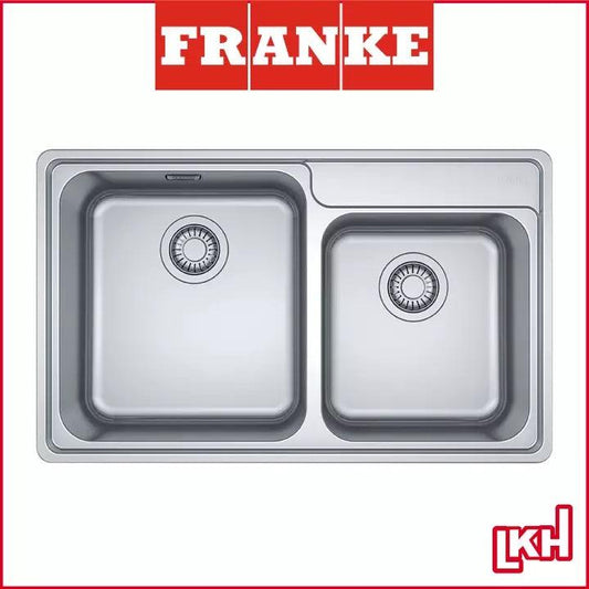 franke BCX 620-42/35 stainless steel double bowl kitchen sink
