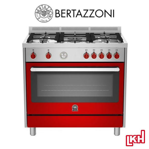 Bertazzoni RIS95C61L BXR 90 cm 5-burner Range Cooker Electric Oven