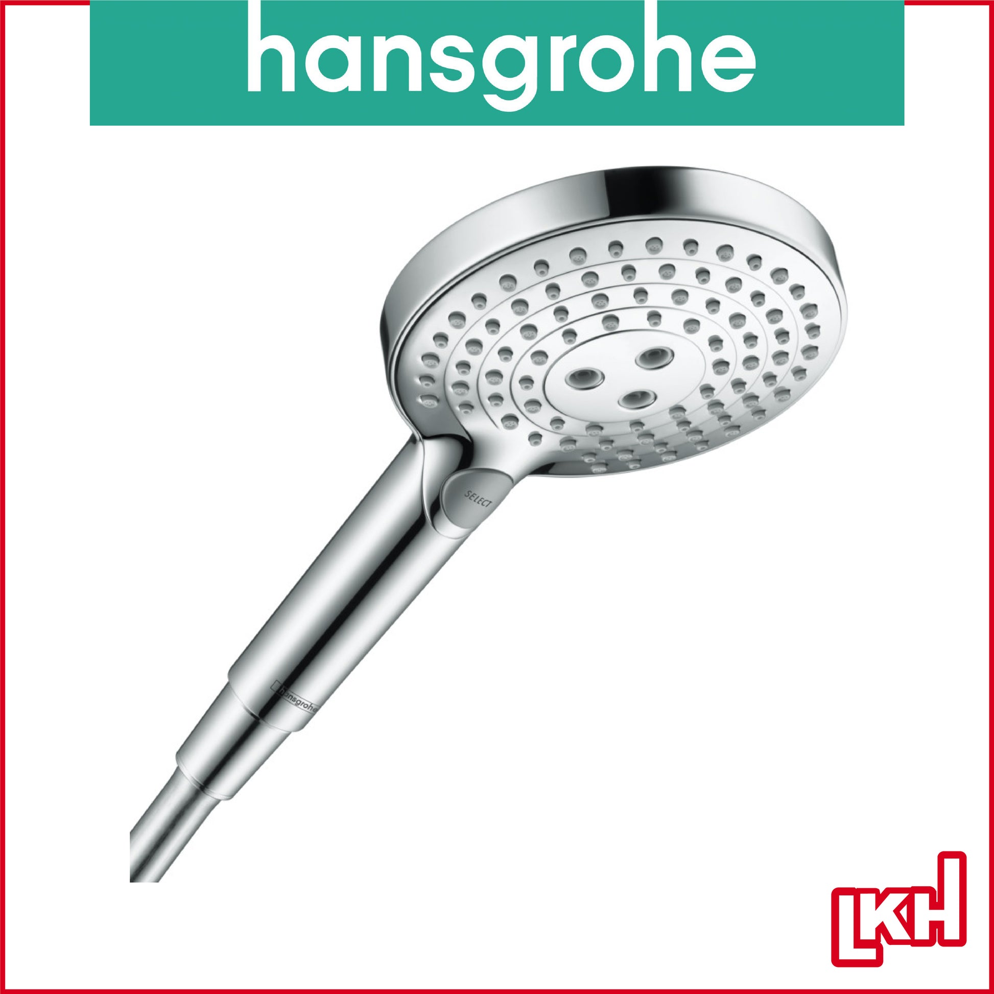 Hansgrohe 20809 3 Raindance 3Jet 26520 Hand Shower, Select E 120 Chrome