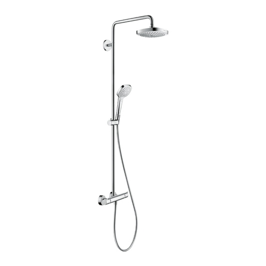 hansgrohe thermostatic showerpipe rainshower set 26150409